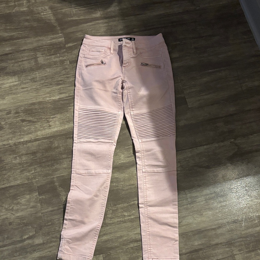 Design Lab Lord & Taylor Pink Skinny Jeans